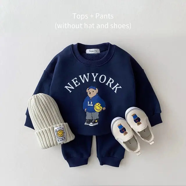 Baby Casual Hoodie och Byxset