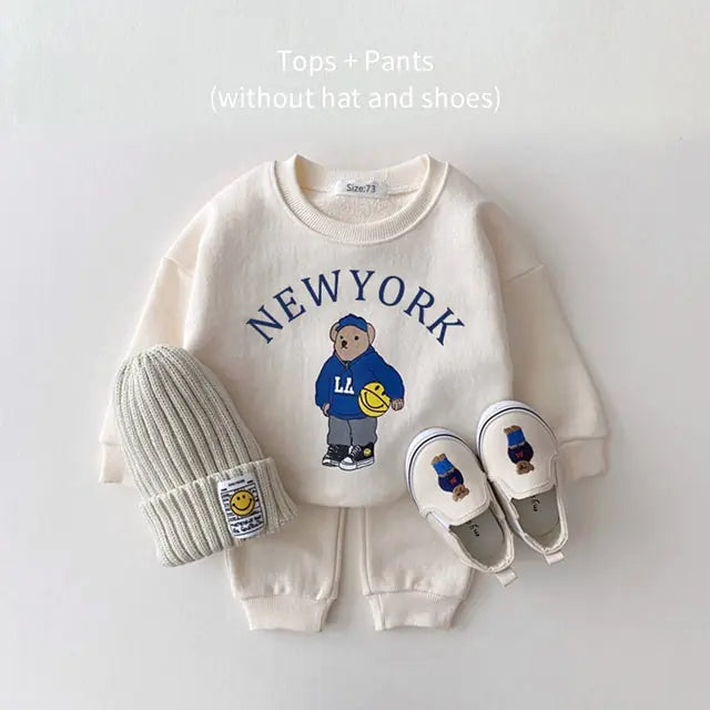 Baby Casual Hoodie och Byxset