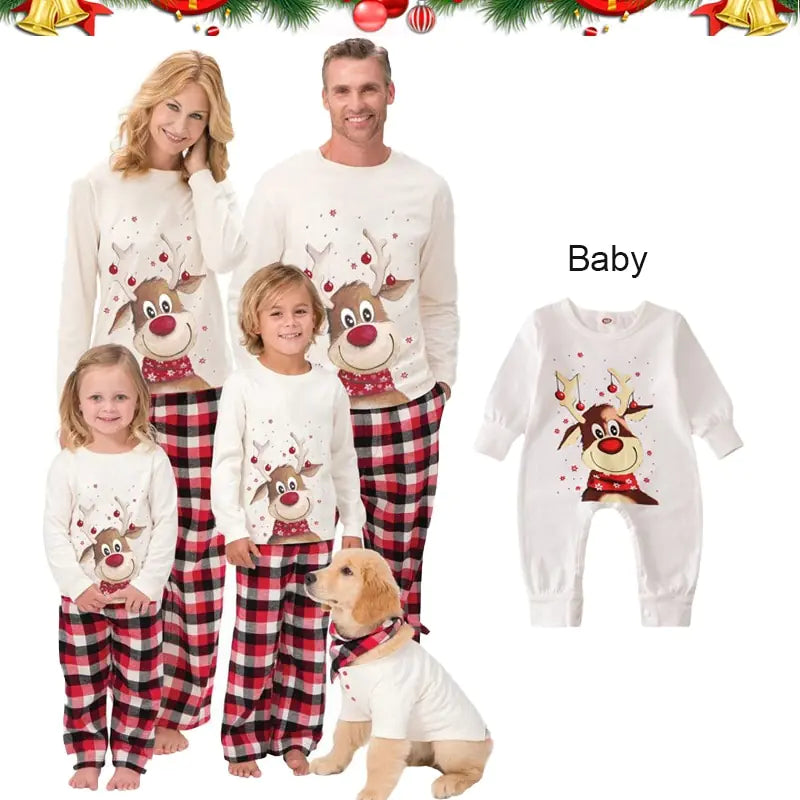 Julpyjamas-Set för Hela Familjen